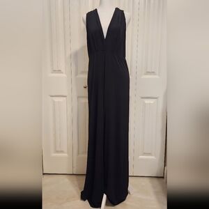 Elegant Black Convertible Maxi BLACK Dress